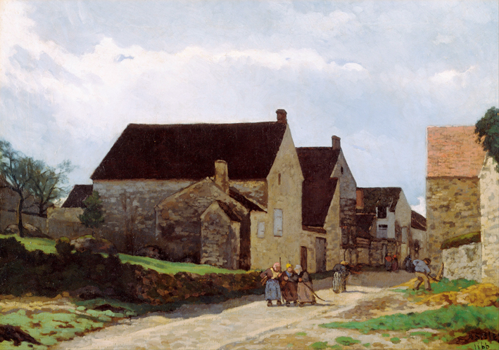  阿尔弗莱德·西斯莱 Alfred Sisley—— 路上的行人